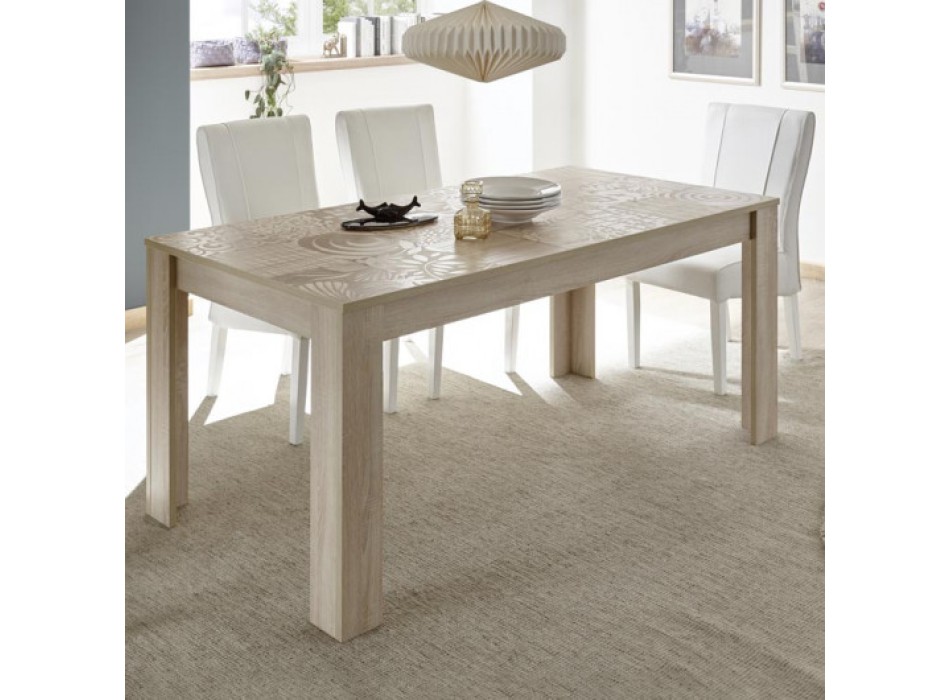 Table MIRO en chêne 137x90 cm + 48 cm