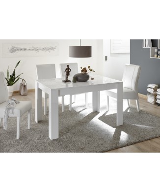 Table 137x90 avec rallonge de 48 cm incluse - MIRO - 137 x 79 x 90