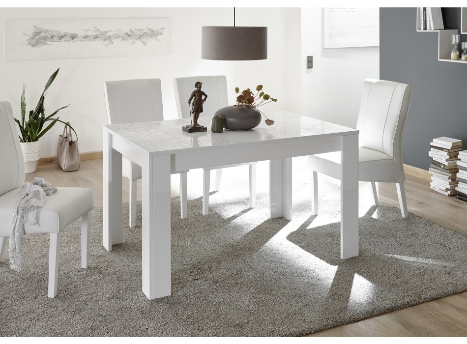 Table 137x90 avec rallonge de 48 cm incluse - MIRO - 137 x 79 x 90