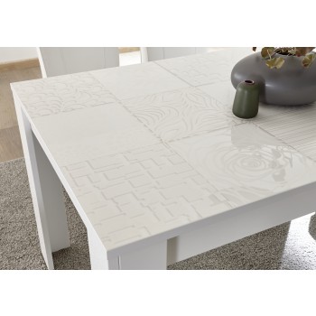 Table 137x90 avec rallonge de 48 cm incluse - MIRO - 137 x 79 x 90