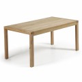 Table extensible Briva en placage de chêne finition naturelle 200 (280) x 100 cm