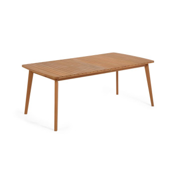 Table d'extérieur extensible Hanzel en bois d'eucalyptus massif 183 (240) x 100 cm FSC 100%