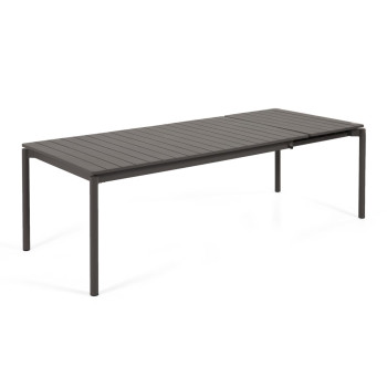Table d'extérieur extensible Zaltana en aluminium
