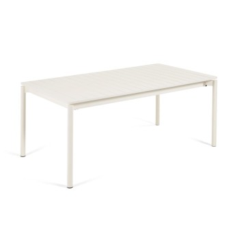 Table d'extérieur extensible Zaltana en aluminium