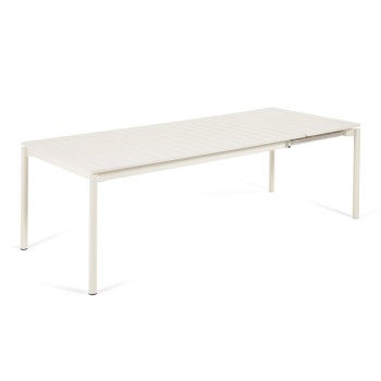 Table d'extérieur extensible Zaltana en aluminium