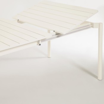 Table d'extérieur extensible Zaltana en aluminium