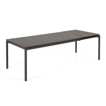 Table d'extérieur extensible Zaltana en aluminium