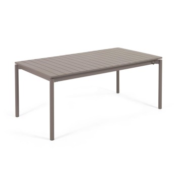 Table d'extérieur extensible Zaltana en aluminium