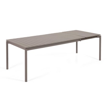Table d'extérieur extensible Zaltana en aluminium