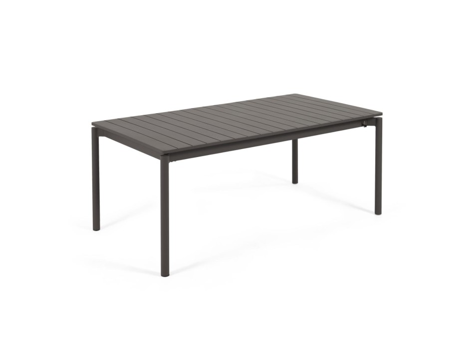 Table d'extérieur extensible Zaltana en aluminium