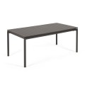 Table d'extérieur extensible Zaltana en aluminium
