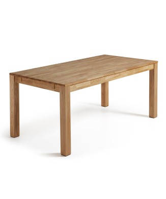 Table extensible Isbel 140 (220) x 90 cm naturel