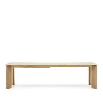 Table extensible Jondal en bois massif et placage chêne FSC 100% 240 (32