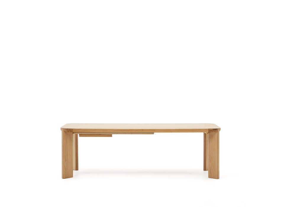 Table extensible Jondal en bois massif et placage chêne FSC 100% 240 (32