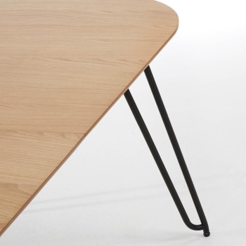 Table extensible Novac 170 (320) x 100 cm, placage chêne naturel