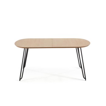 Table extensible Novac 170 (320) x 100 cm, placage chêne naturel