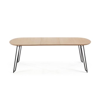 Table extensible Novac 170 (320) x 100 cm, placage chêne naturel