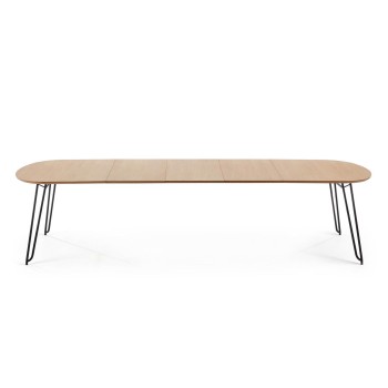 Table extensible Novac 170 (320) x 100 cm, placage chêne naturel