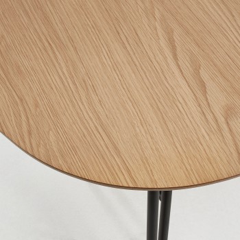 Table extensible Novac 170 (320) x 100 cm, placage chêne naturel