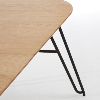 Table extensible Novac 170 (320) x 100 cm, placage chêne naturel