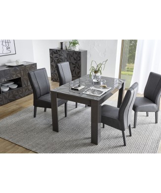 Table extensible PRISMA en noir