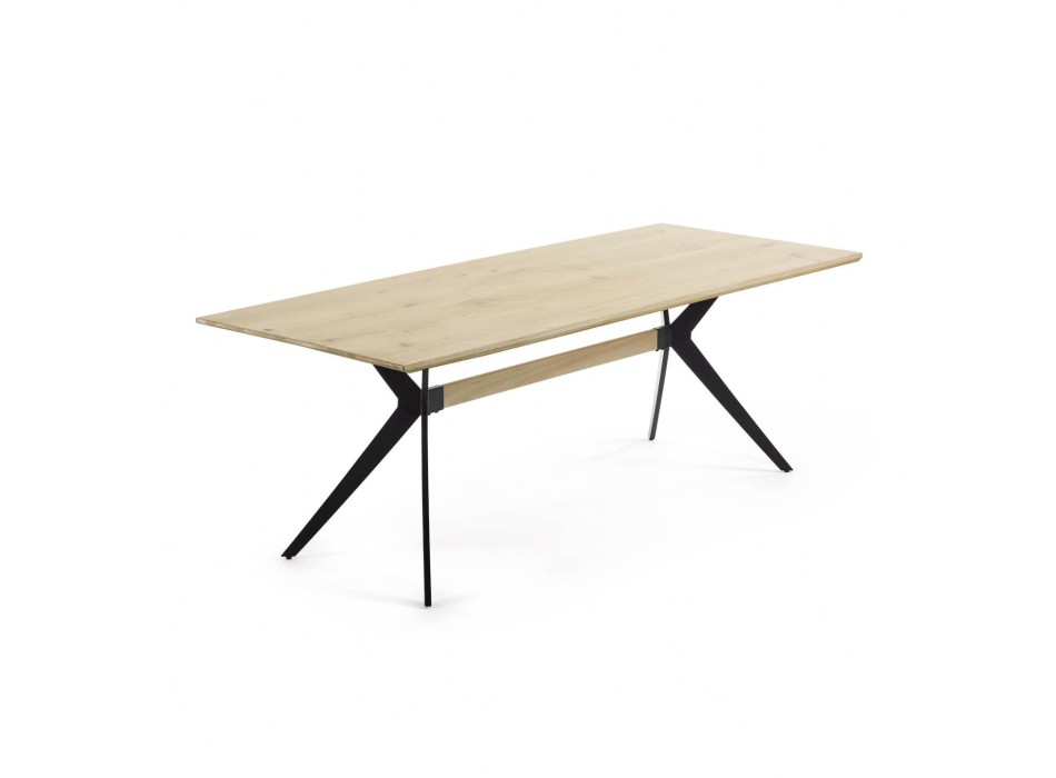 Table en placage de chêne améthyste