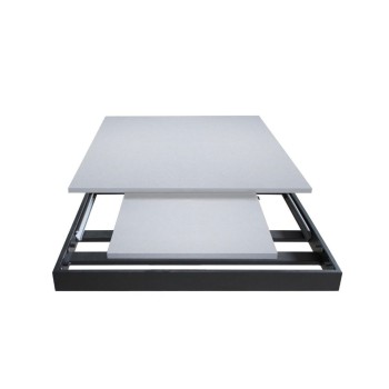 Table Bernadette - Table extensible 90x160/220 cm Bernadette Frêne blanc Structure anthracite