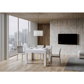 Table Bibi - Table extensible 90x120/180 cm Bibi Spatule blanche