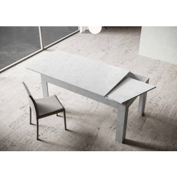 Table Bibi - Table extensible 90x120/180 cm Bibi Spatule blanche