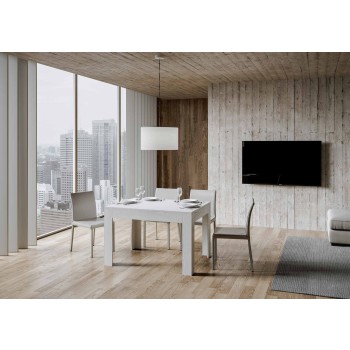 Table Bibi - Table extensible 90x120/180 cm Bibi Spatule blanche
