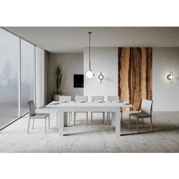 Table Bibi - Table extensible 90x160/220 cm Bibi Spatule blanche