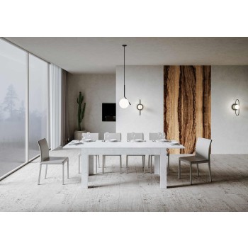 Table Bibi - Table extensible 90x160/220 cm Bibi Spatule blanche