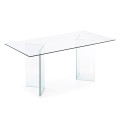 Table en verre Burano 180 x 90 cm