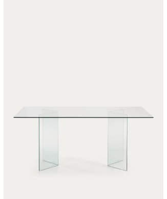 Table en verre Burano 200 x 90 cm