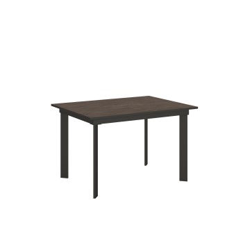 Table Cumar - Table extensible 90x120/180 cm Cumar Frêne blanc Structure anthracite