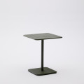 Table d'extérieur Brai en acier galvanisé gris foncé 70 x 70 cm