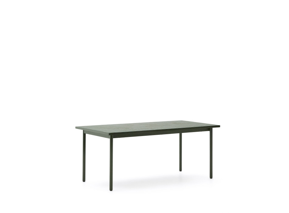 Table d'extérieur Maurina en acier galvanisé