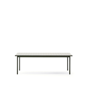 Table d'extérieur Maurina en acier galvanisé