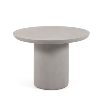 Table d'extérieur ronde en béton Taimi Ø 110 cm
