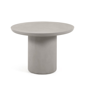 Table d'extérieur ronde en béton Taimi Ø 110 cm