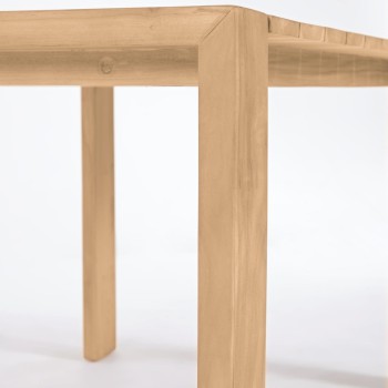 Table d'extérieur Victoire en bois de thé massif