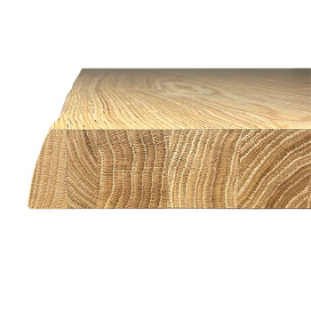 Table Famas = Vindral Bois massif Écorcé - Table fixe 90x200 cm Chêne Écorcé Vindral Pieds anthracite