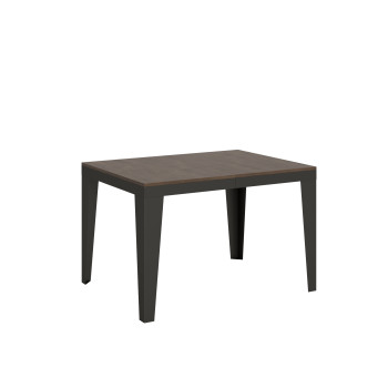 Table Flame Evolution avec pieds et structure anthracite D.90 - Table extensible 120/224x90 cm Flame Evolution frêne blanc avec structure et pieds anthracite