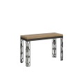 Table pliante double Ghibli 120/200x45/90 cm avec cadre anthracite