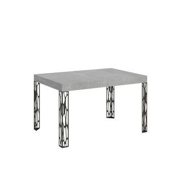 Table Ghibli - Table extensible 90x120/224 cm Ghibli Frêne blanc Cadre anthracite