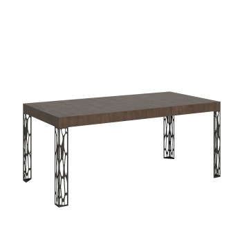 Table Ghibli - Table extensible 90x180/284 cm Ghibli Frêne blanc Cadre anthracite