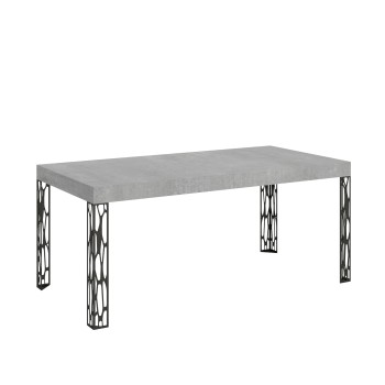 Table Ghibli - Table extensible 90x180/284 cm Ghibli Frêne blanc Cadre anthracite