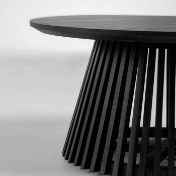 Table Jeanette Ø 80 cm noire