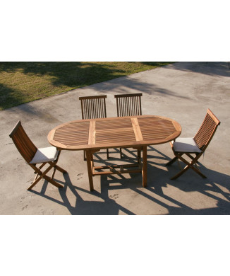 TABLE EN ALUMINIUM ANTHRACITE 180/240x100 + 6 CHAISES EN ALUMINIUM ANTHRACITE