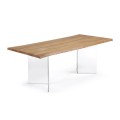 Table Lotty plaquée chêne 220 cm La Forma